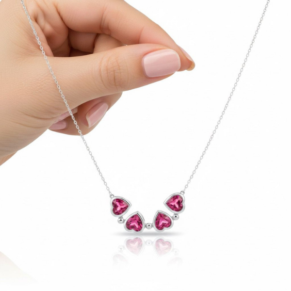 Kırmızı Yonca Kolye 1